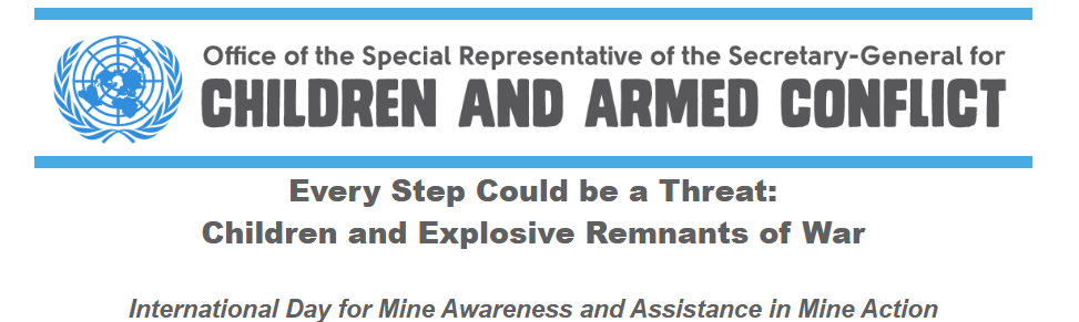 Mine Awareness Day: Statement by the Office of the Special Representative of the Secretary-General for Children and Armed Conflict