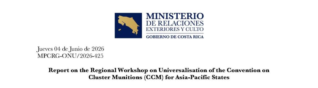 27-29 May - Summary of the Vientiane Regional Workshop for Asia Pacific States